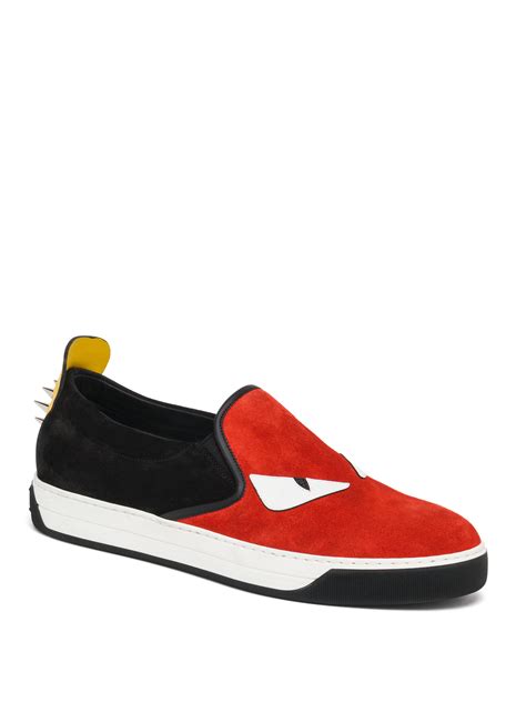 fendi red sneakers|Fendi sneakers for men.